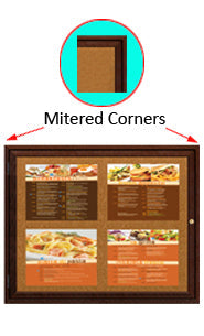 Enclosed Indoor Menu Cases for 8 1/2" x 14" Portrait Menu Sizes
