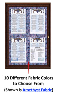 Indoor Enclosed Wood Menu Cases for 8 1/2" x 11" Menu Sizes