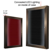 Enclosed Lighted LED Letterboard | Display Case with LED's
