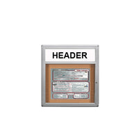 MENU CASE SHOWN: 11 X 14 SINGLE MENU | AVAIBLE IN GREY, BLACK, BRONZE, AND SATIN GOLD