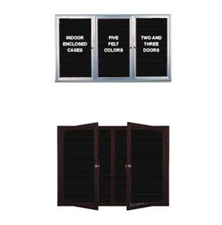 Indoor Enclosed Radius Letter Boards 2 and 3 Door