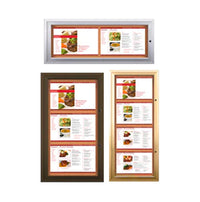 Indoor Menu Cases for 11" x 17" Landscape Menu (Radius Edge) Sizes