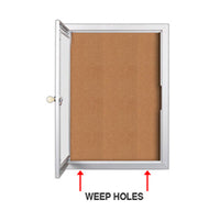 Indoor Enclosed Menu Cases with Lights (11" x 14" Portrait Menus)