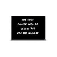 Value Line 12x18 Black Wet Erase Marker Board with Aluminum Frame