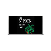 Value Line 18x36 Black Wet Erase Marker Board with Aluminum Frame