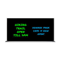 Value Line 36x72 Black Wet Erase Marker Board with Aluminum Frame