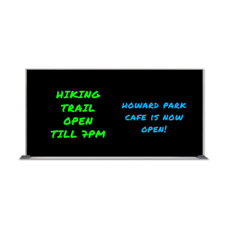 Value Line 36x72 Black Wet Erase Marker Board with Aluminum Frame