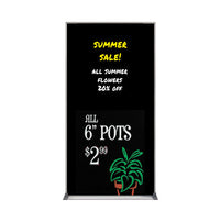 Value Line 36x72 Black Wet Erase Marker Board with Aluminum Frame