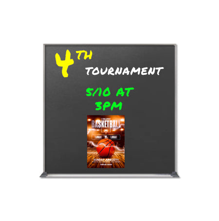 24x24 Magnetic Black Dry Erase Marker Board with Aluminum Frame