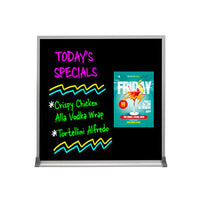 30x30 Magnetic Black Dry Erase Marker Board with Aluminum Frame