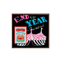 Wood Frame 48x48 Magnetic Black Wet Erase Marker Board | Porcelain on Steel