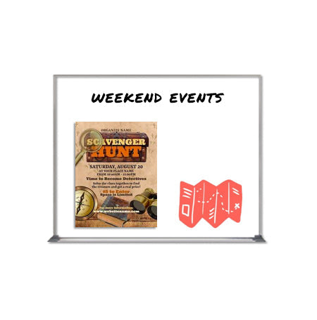 22x28 Magnetic White Dry Erase Marker Board with Aluminum Frame