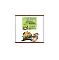 18x18 Magnetic White Dry Erase Marker Board with Wood Frame