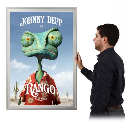 Movie Poster Frames 11x17 (Metal Poster Display Frame with Matboard)