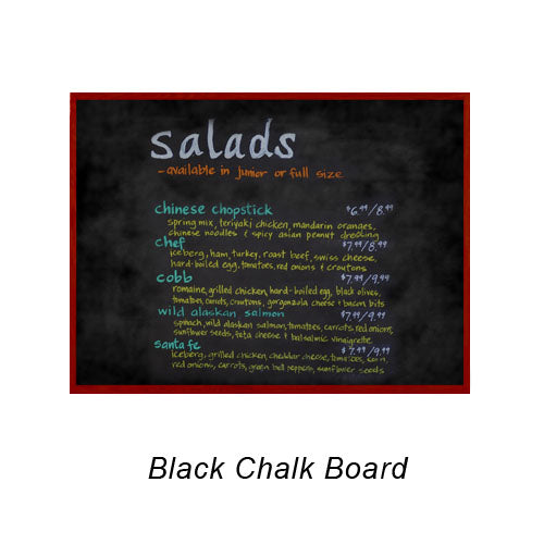 14x14 MAGNETIC BLACK CHALK BOARD with PORCELAIN ON STEEL SURFACE 