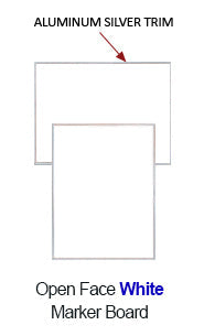 30 x 30 Whiteboard Metal Framed