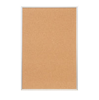 Access Cork Board™ 30"x72" with Open Face Recessed Shadow Box Style Designer Cork Bulletin Board Metal Framed in 5 Finishes