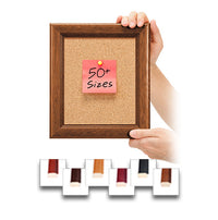 7 x 11 Access Cork Board™ Open Face Wood 353 Framed Bulletin Board