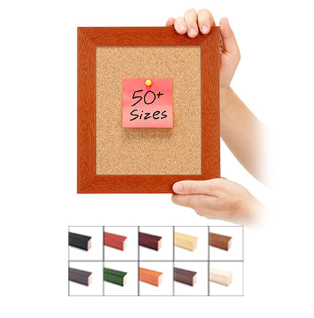 8 1/2" x 11" Open Face Wood #361 Framed Bulletin Board