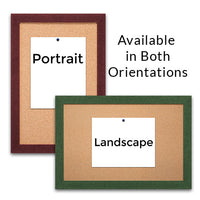 Classic #361 Wood Framed Bulletin Boards 14 x 20 Can be Ordered in Portrait or Landscape Orientation