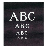 HELVETICA  & ROMAN LETTERS WILL FIT (1/2", 3/4", 1", 2", 3") (BLACK)