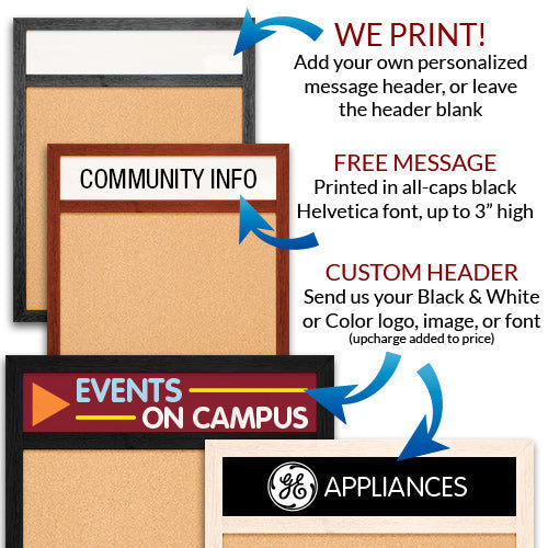 We Print Your Personalized Bulletin Board Message or Leave it Blank