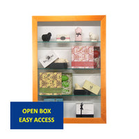 OPEN SHADOW BOXES with SHELVES WOOD FRAMED 16" DEEP | 25+ SIZES