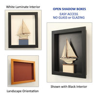 WOODEN 2" DEEP OPEN SHADOW BOXES (AVAILABLE  in 20+ SIZES)