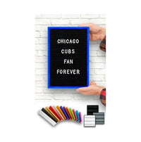 Access Letterboard | Open Face Changeable 8x12 Framed Felt Letter Boards with Colorful Metal Frame