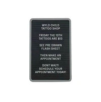 Open Face Plastic Letter Board 18 x 24 with Grey Frame
