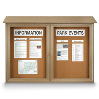 Outdoor Message Center 60x24 (Shown in Sand) (2-DOORS)