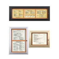 Outdoor Enclosed Menu Cases for 11" x 14" Landscape Menu Sizes