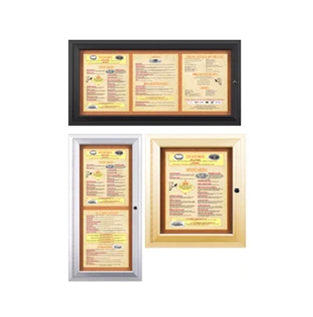 Outdoor Enclosed Menu Cases - 11" x 14" Portrait Menu Sizes