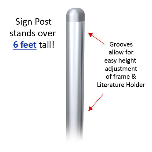 POSTO-STAND™ Quick Change Slide-in Sign Holder 22x56 (DOUBLE FRAME)