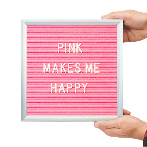 PINK FELT LETTER BOARD