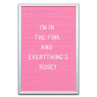 PINK FELT LETTER BOARD