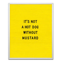 LEMON YELLOW FELT LETTER BOARD