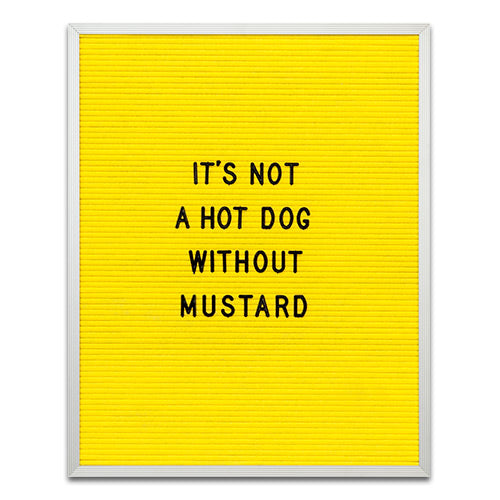 LEMON YELLOW FELT LETTER BOARD