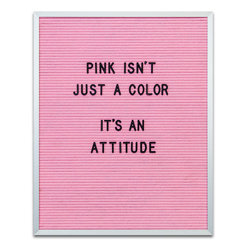 PINK FELT LETTER BOARD