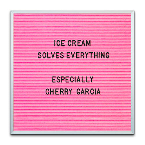 PINK FELT LETTER BOARD