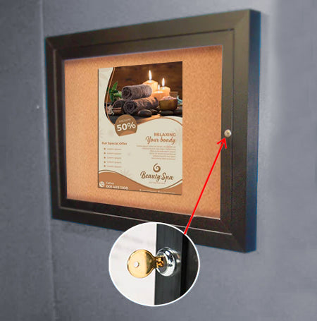 Indoor Enclosed Bulletin Boards 22 x 28 (Single Door)