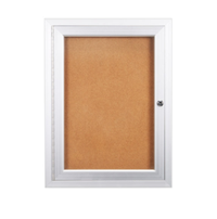36 x 36 Indoor Enclosed Bulletin Boards with Light (Single Door)