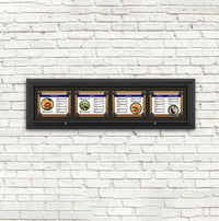 Outdoor Enclosed Magnetic Restaurant Menu Display Case | 11" x 8 1/2" Landscape | Holds Four Landscape Menus ACROSS