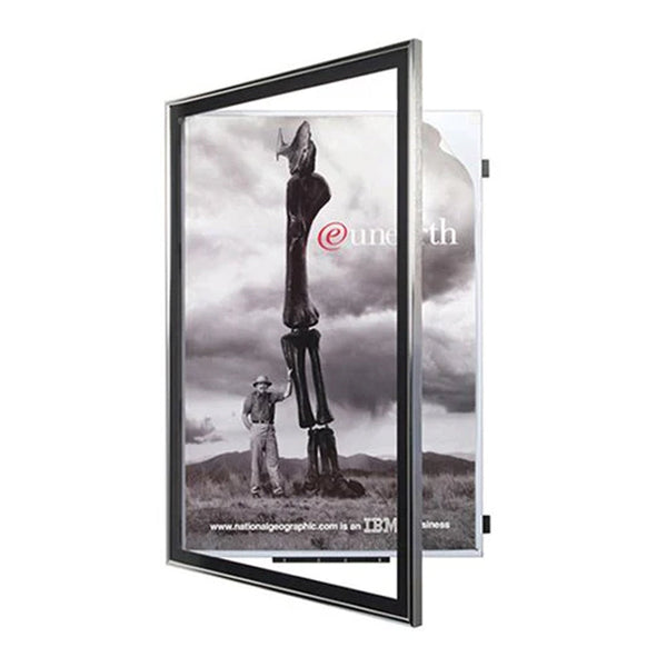 Classic Poster Display SwingFrames | Swing Open, Changeable Metal Poster Frame 40+ Sizes and Custom