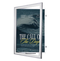 24x36 Movie Poster Frame | SwingFrame, Swing Open Changeable Metal Frame with Beveled Matboard