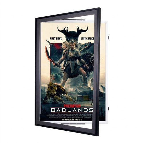 27 x 41 Movie Poster Frame | Classic Metal Framed, Swing Open Poster SwingFrame in 5 Metal Finishes