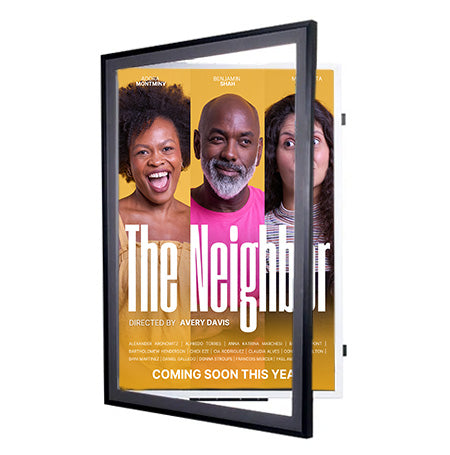 36x42 Metal Frame Movie Poster Display SwingFrames | Swing Open, Quick Change