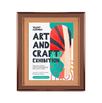 Designer Metal 22" x 28" Enclosed Bulletin Board SwingFrames