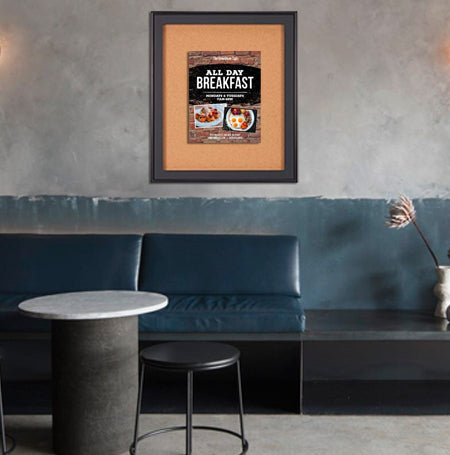 Designer Metal 22" x 28" Enclosed Bulletin Board SwingFrames