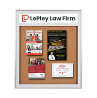 18 x 24 SwingFrame Metal Framed Designer Bulletin Boards w Personalized Header